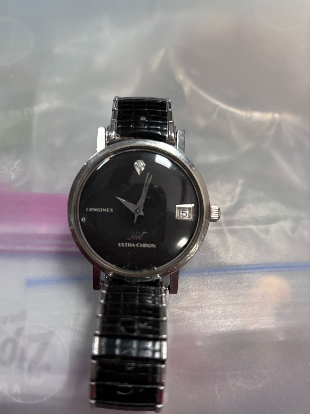 Vintage ultra chrome longines watch